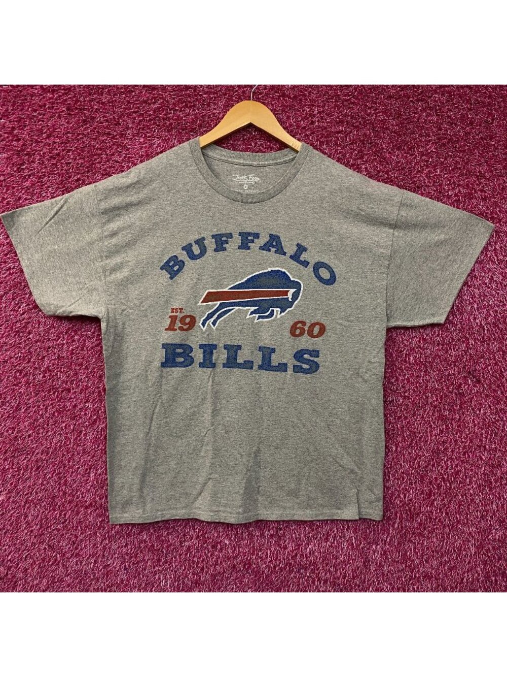 Junk Food Buffalo Bills Vintage Style Graphic T-Shirt Large